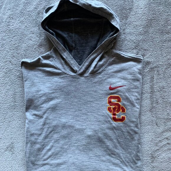 Nike Di-Fit USC Trojans Long-Sleeved Hooded Light Sweatshirt. XXL. - Picture 1 of 10